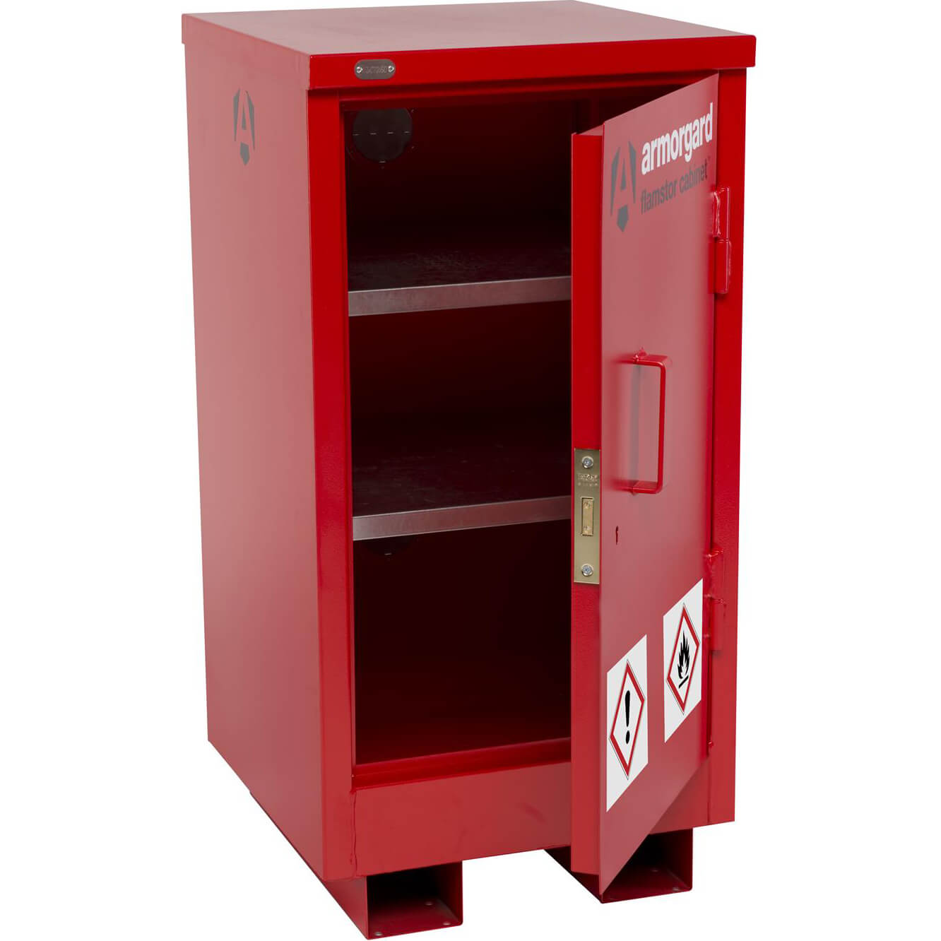 Image of Armorgard Flamstor Chemical and Flammables Storage Cabinet 50cm x 50cm x 90cm