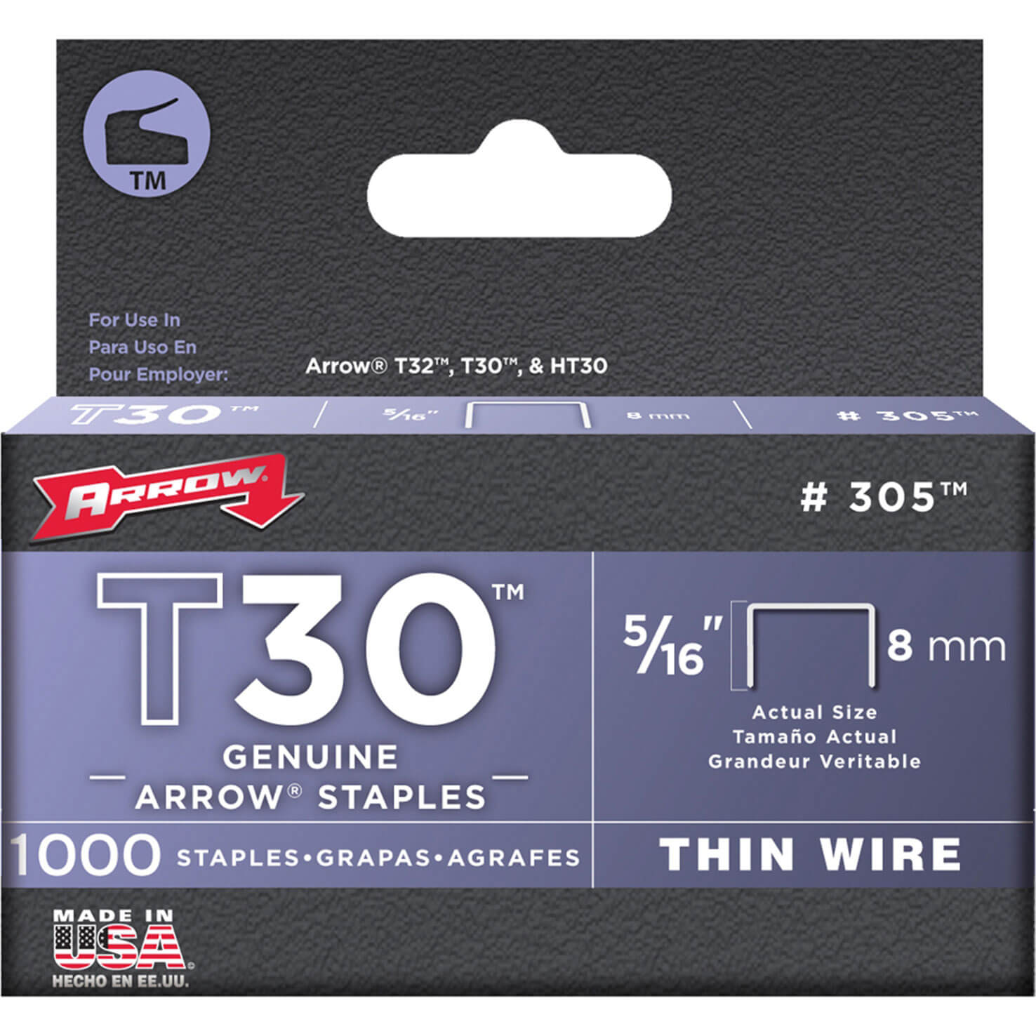 Image of Arrow Staples 305Ip Box Of 5000 8mm