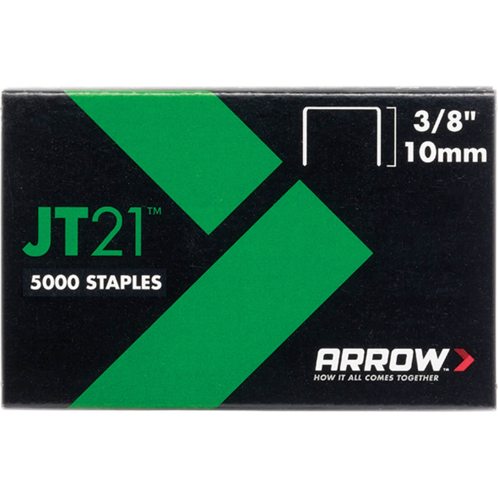 Image of Arrow JT21 T27 Staples 10mm 38 Pack of 5000