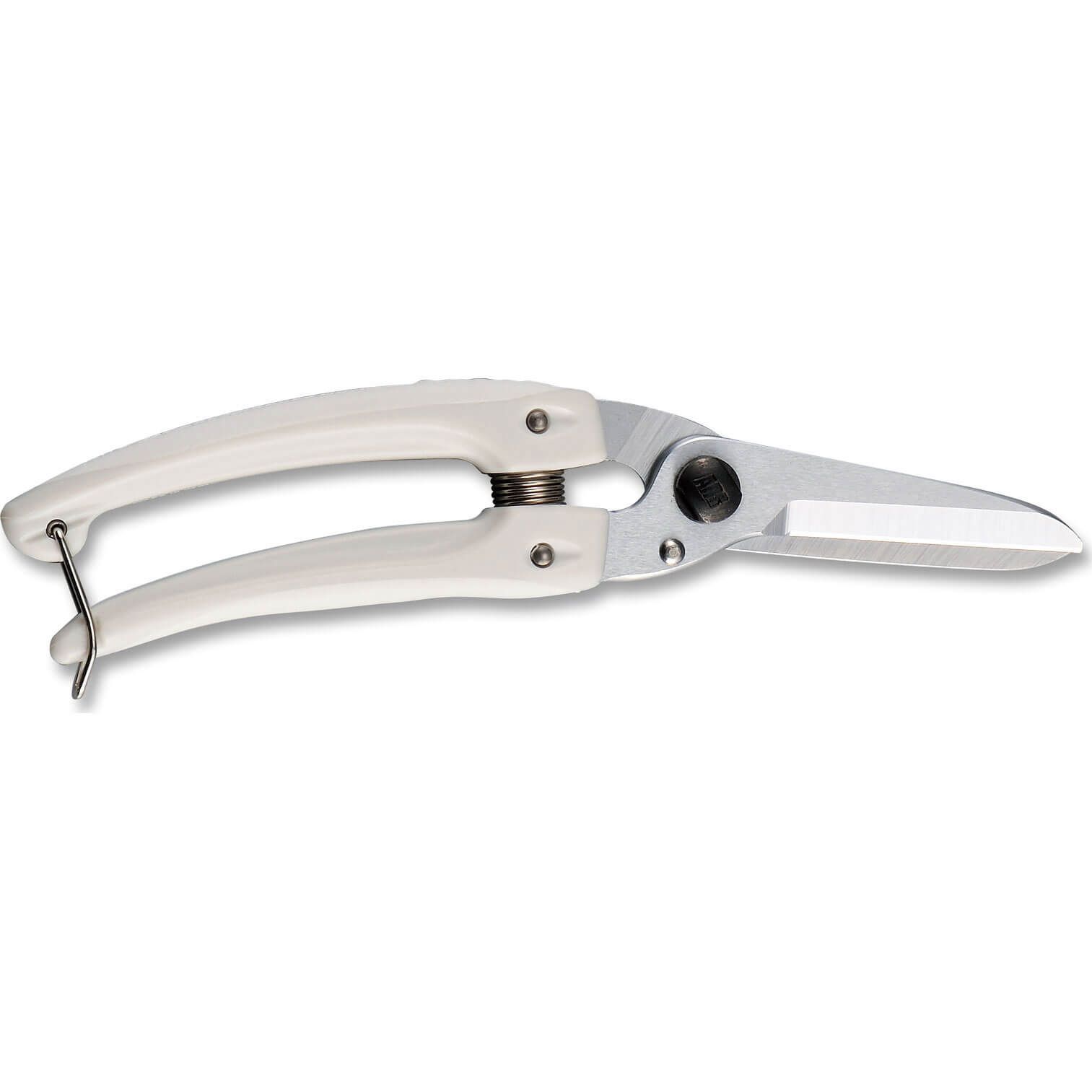 Image of ARS 140LDX Snip Secateurs with White Grip 12mm Max Cut 205mm Long