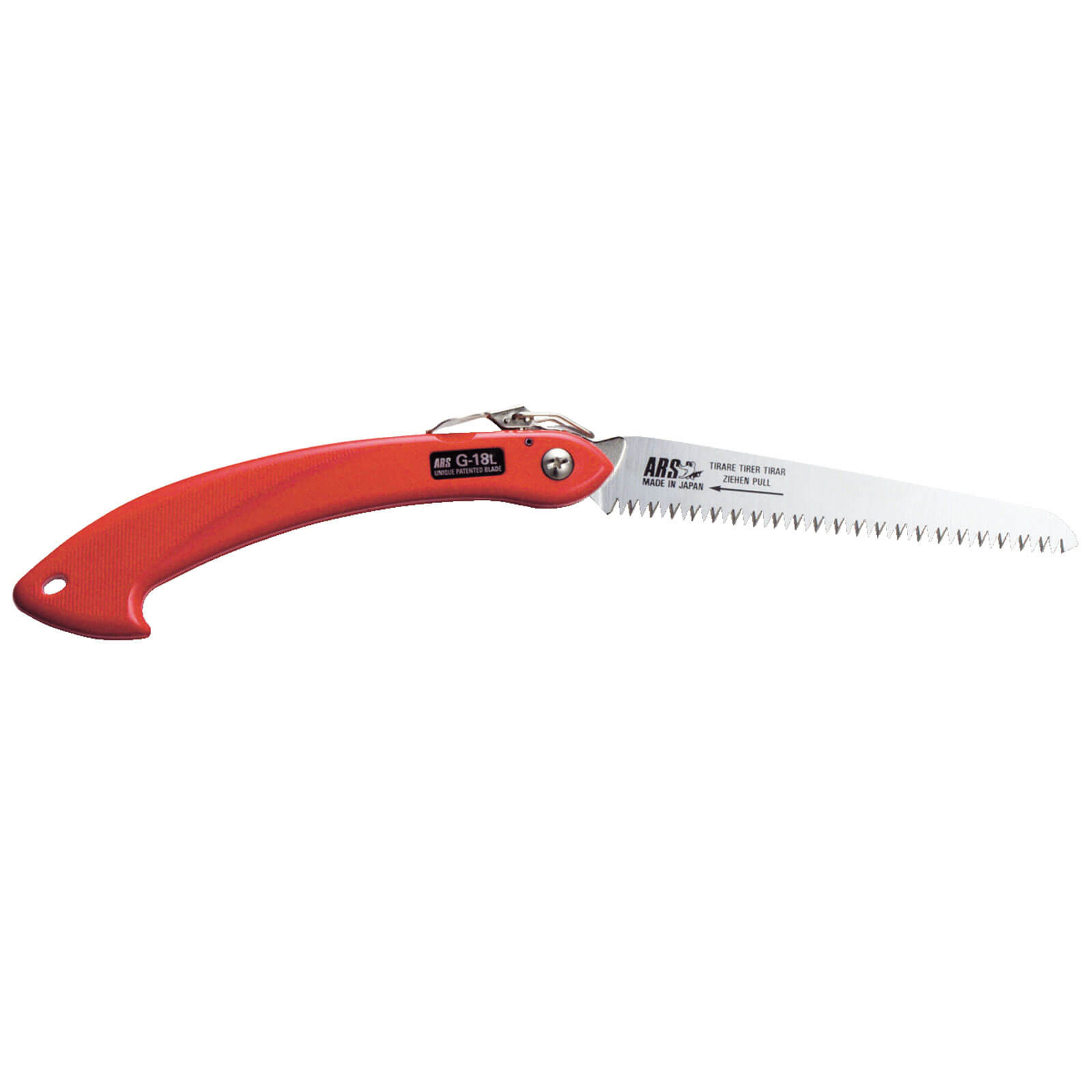 Image of ARS G18L Folding Pruning Saw with 180mm Turbocut Straight Blade Overall 410mm Long