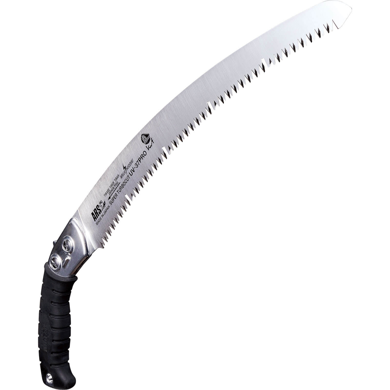 Image of ARS UV37PRO Pruning Saw with Sheath and 370mm Super Turbocut Curved Blade Overall 600mm Long