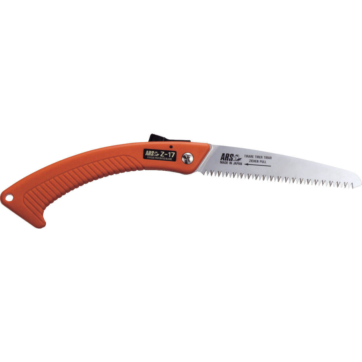 Image of ARS Z17 Folding Pruning Saw with Plastic Grip Handle and 170mm Turbocut Straight Blade Overall 383mm Long