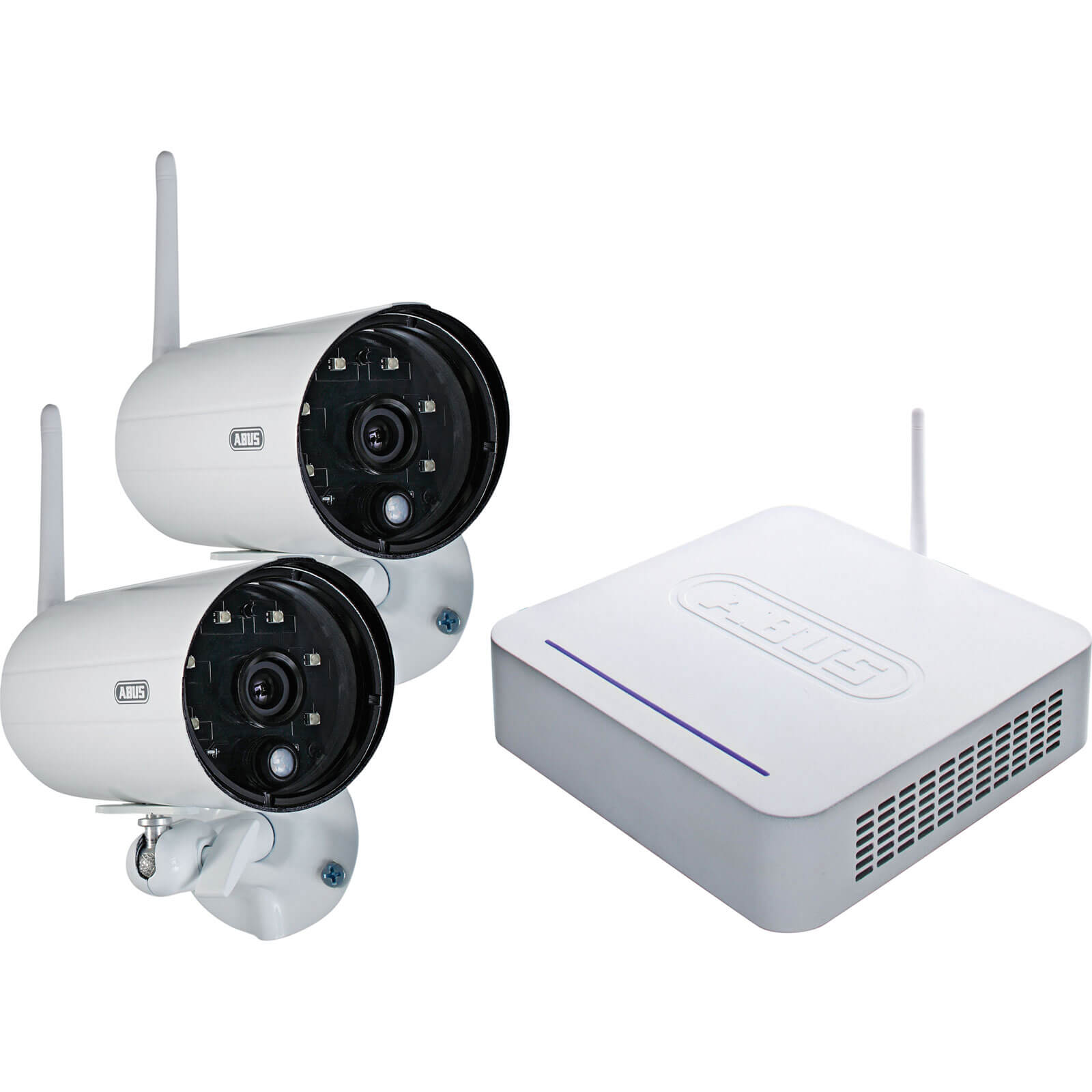 Image of Abus Security TVAC18000 Digital Wireless Monitoring Set Including 2 Wireless Cameras and Recording Console