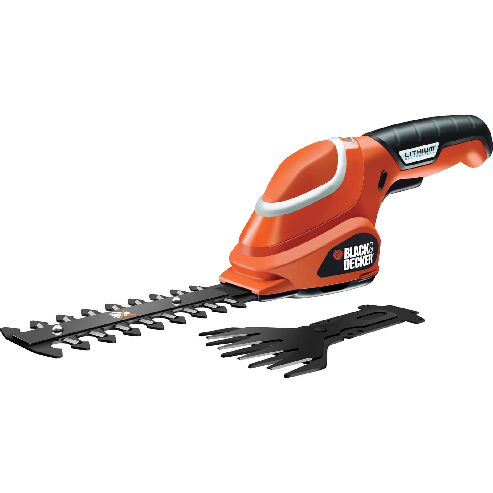 Image of Black and Decker GSL700 7v Cordless Shrub Shear with Integral Lithium Ion Battery 12ah