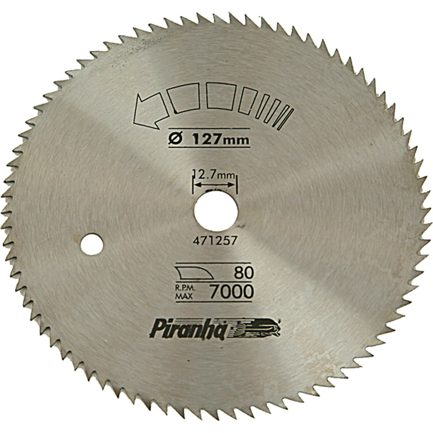 Image of Black and Decker X10000 XCut Circular Saw Blade 127mm with 127mm Bore and 80 Teeth