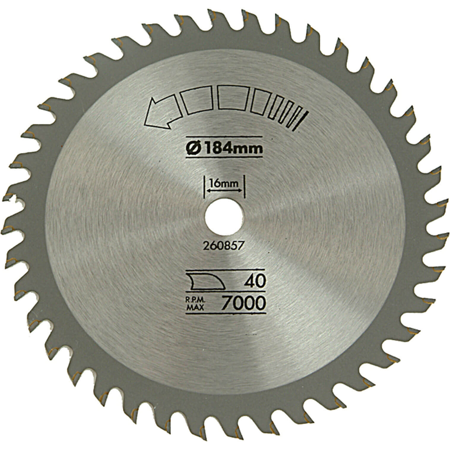 Image of Black and Decker X13025 Xcut Circular Saw Blade 184X16X40T