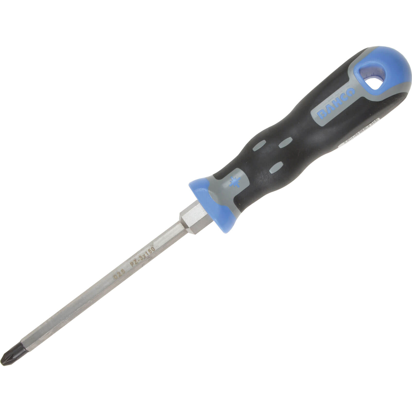 Image of Bahco Tekno PZ1 x 100mm Pozi Screwdriver with Hex Shank