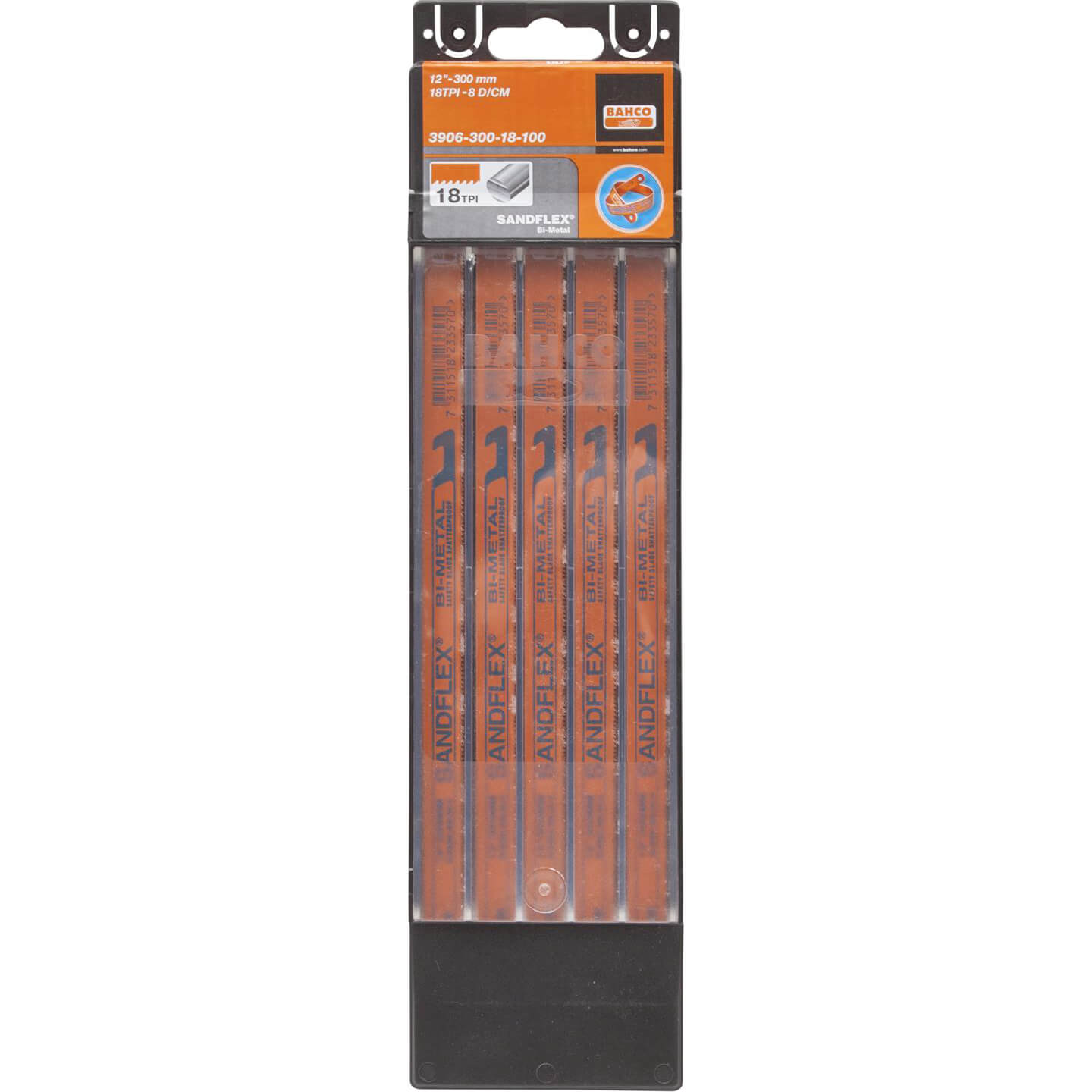 Image of Bahco Sandflex Hacksaw Blades 12 x 24tpi Pack 100