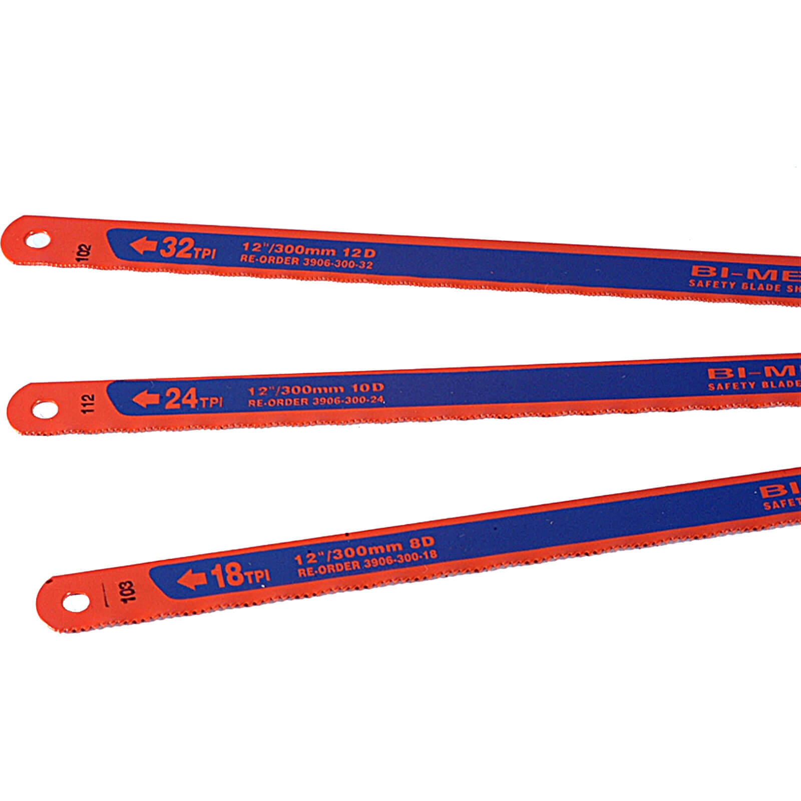 Image of Bahco Sandflex Hacksaw Blades 12 Assorted Pack 3