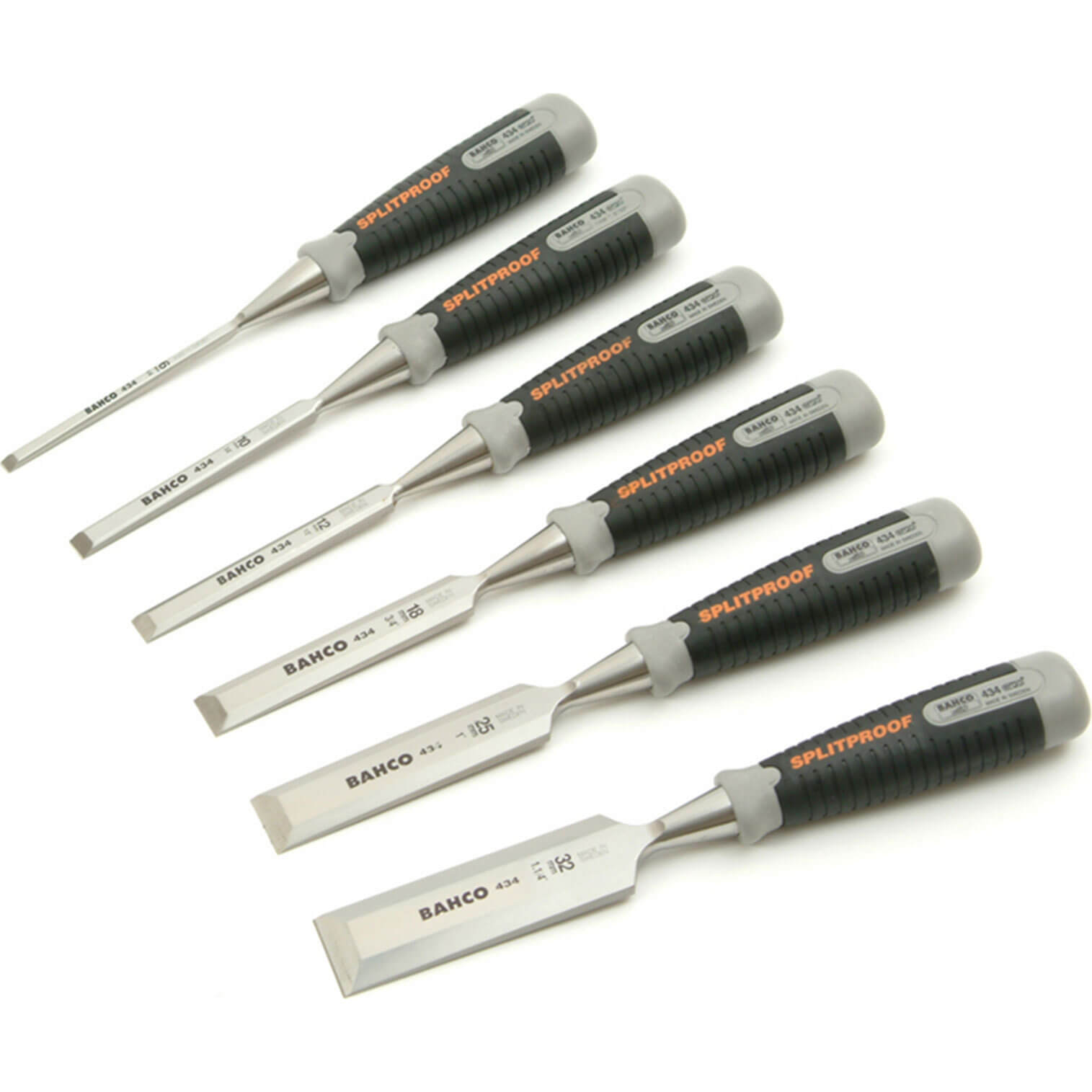 Image of Bahco 434 6 Piece Bevel Edge Chisel Set