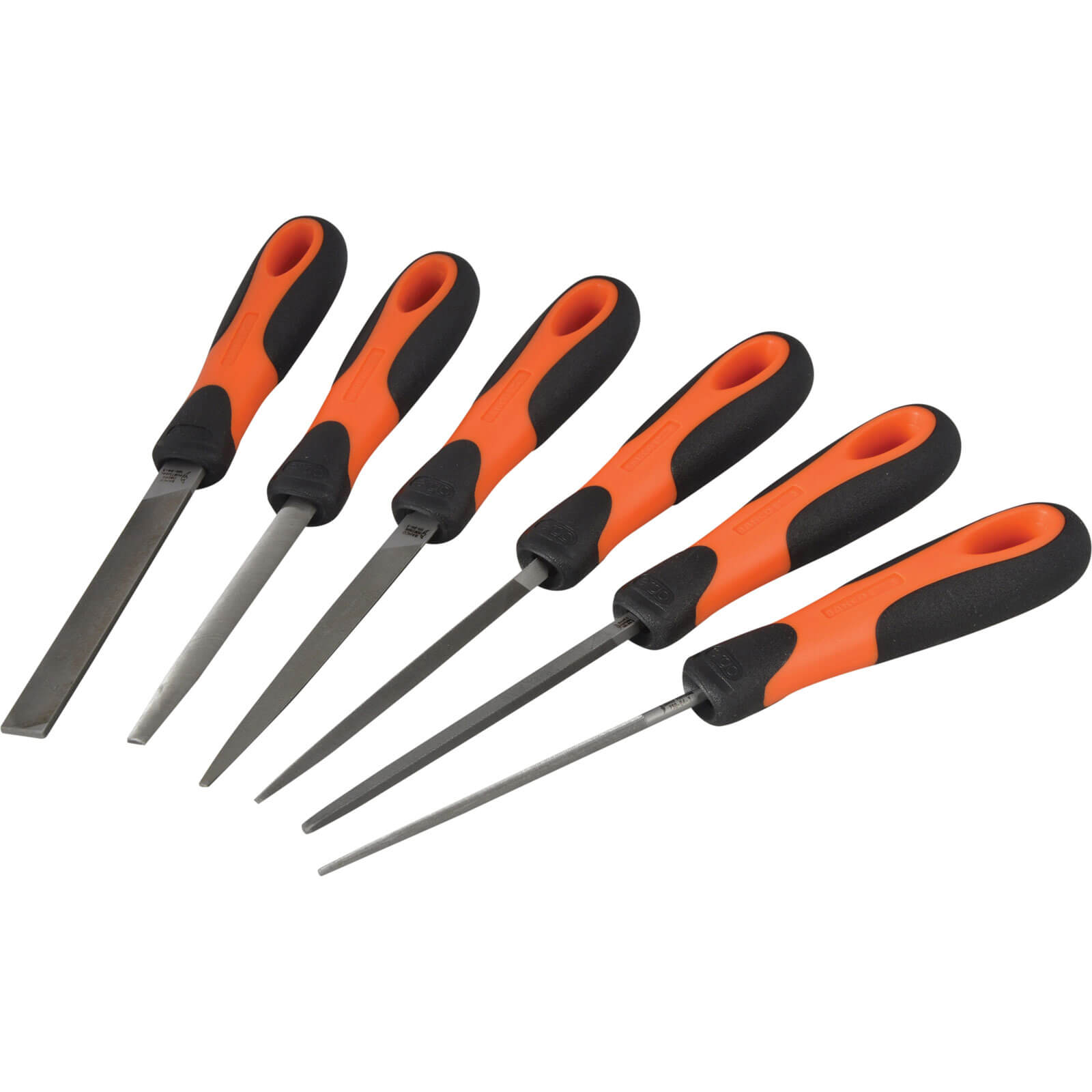 Image of Bahco 6 Piece Engineers Key File Set with Ergo Handles