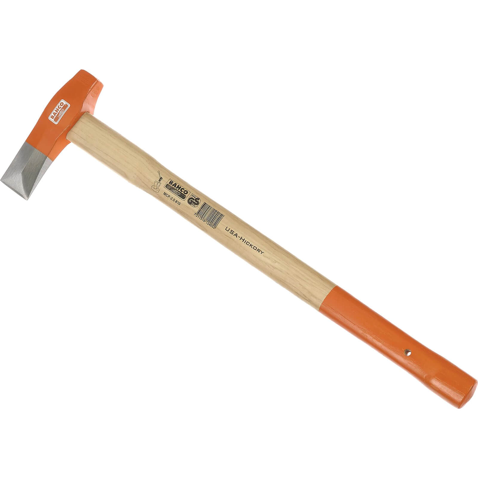 Image of Bahco Log Splitting Axe with Hickory Handle 800mm 32Kg