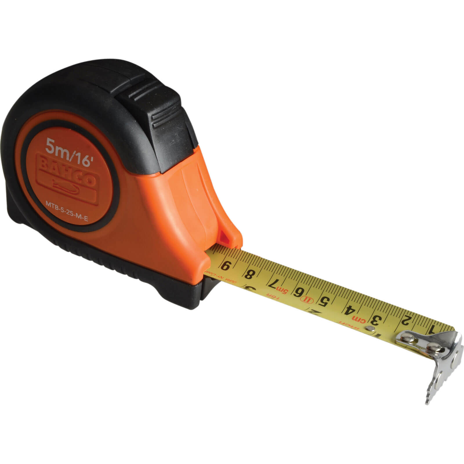 Image of Bahco Auto Lock 5 Metre 16 Feet Tape Measure with Magnetic Tip