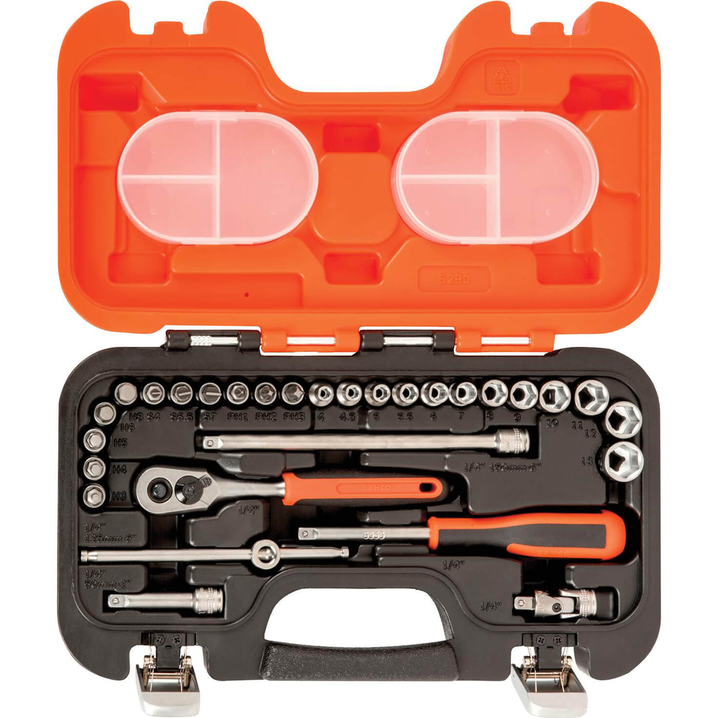 Image of Bahco S290 Socket Set 29 Piece 14 Inch Drive