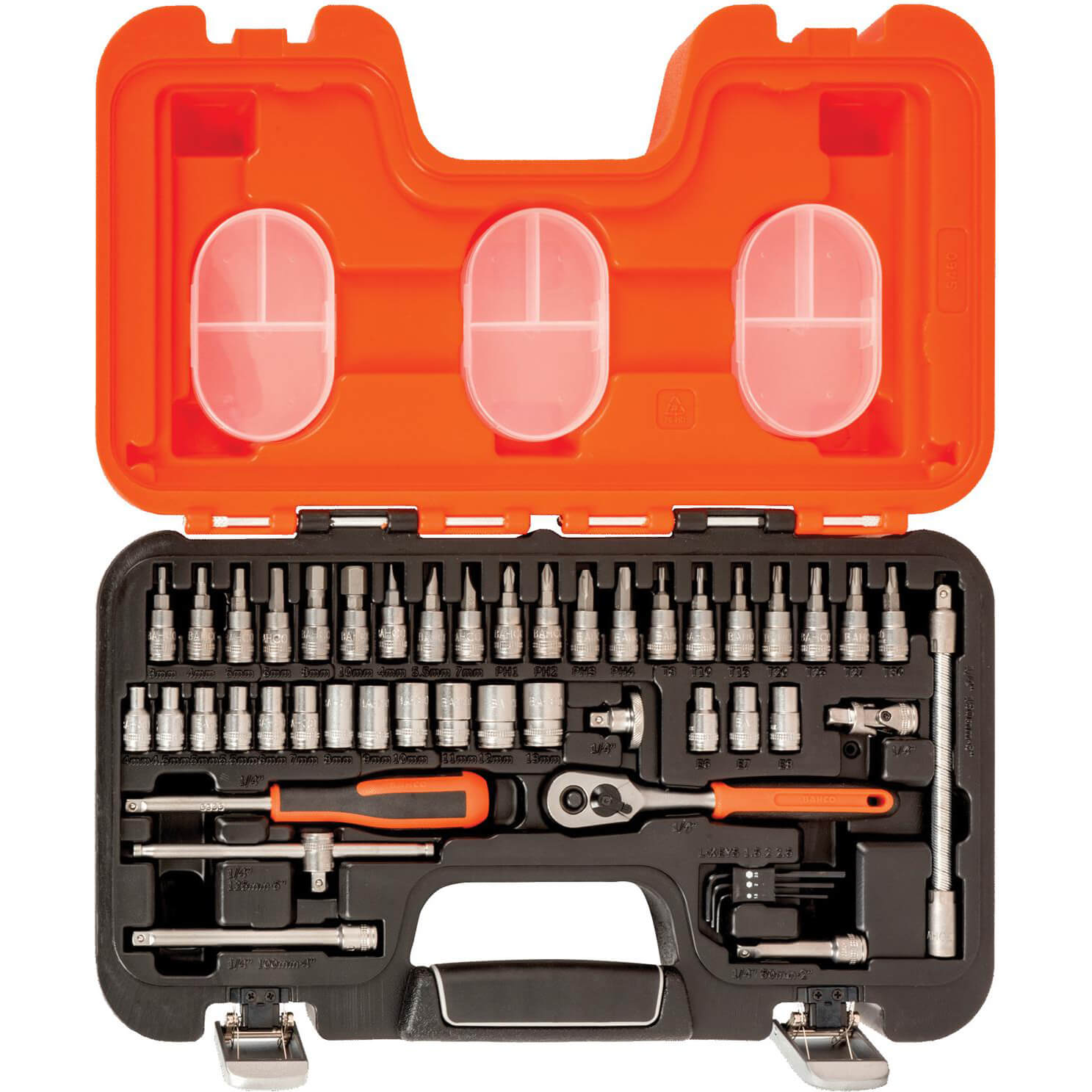 Image of Bahco S460 Socket Set 46 Piece 14 Inch Drive