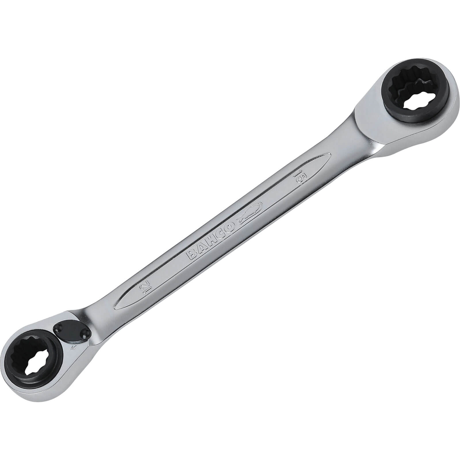 Image of Bahco Reversible Ratchet Spanner 12 15mm