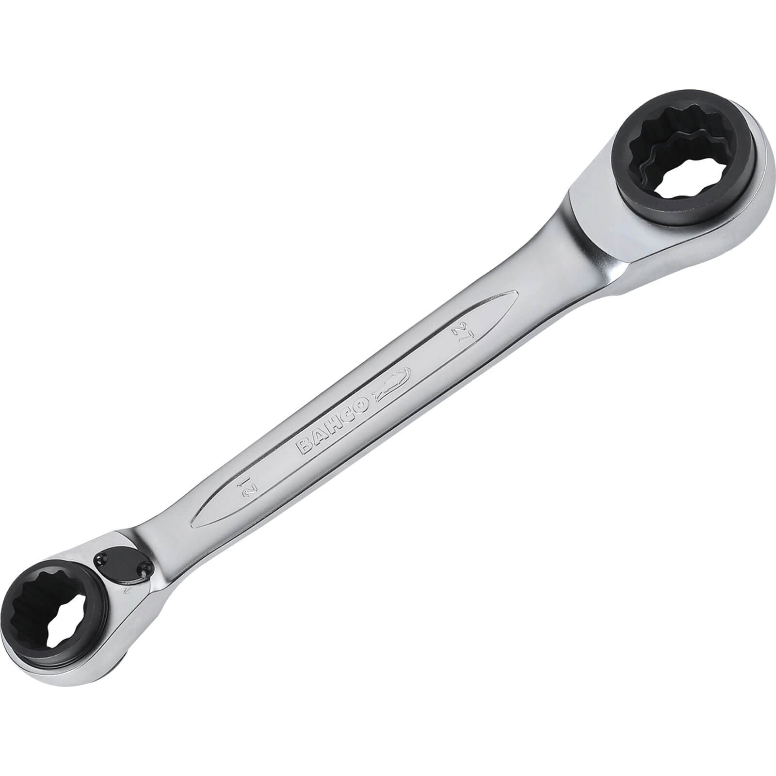 Image of Bahco Reversible Ratchet Spanner 21 27mm