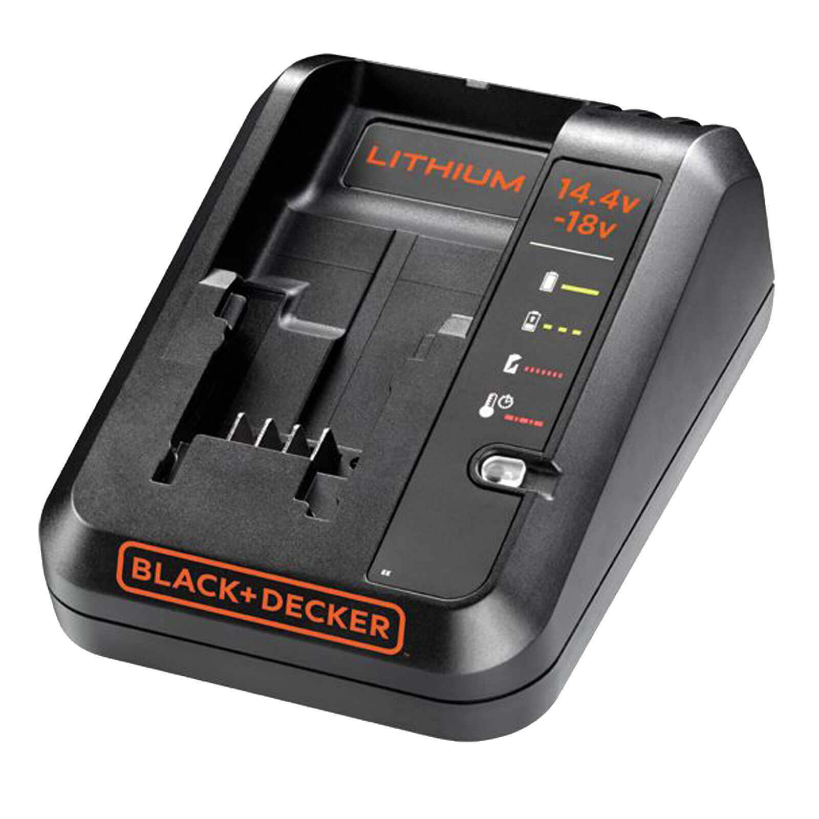 Image of Black and Decker BDC1A 18v Charger for Garden and Power Tool Slide Lithium Ion Batteries