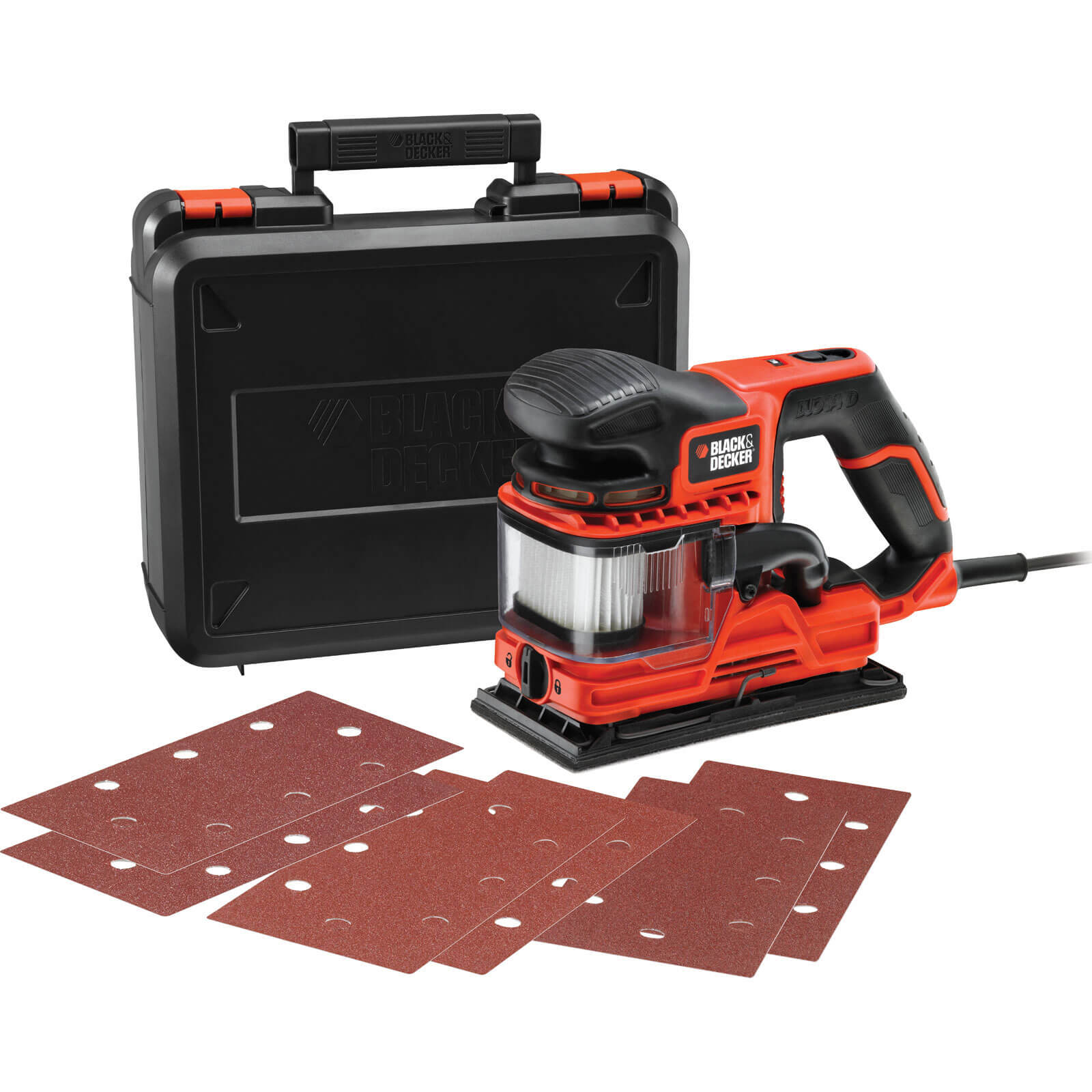 Image of Black and Decker KA330EKA Duosand 13 Sheet Sander with Dust Collection 270w 240v