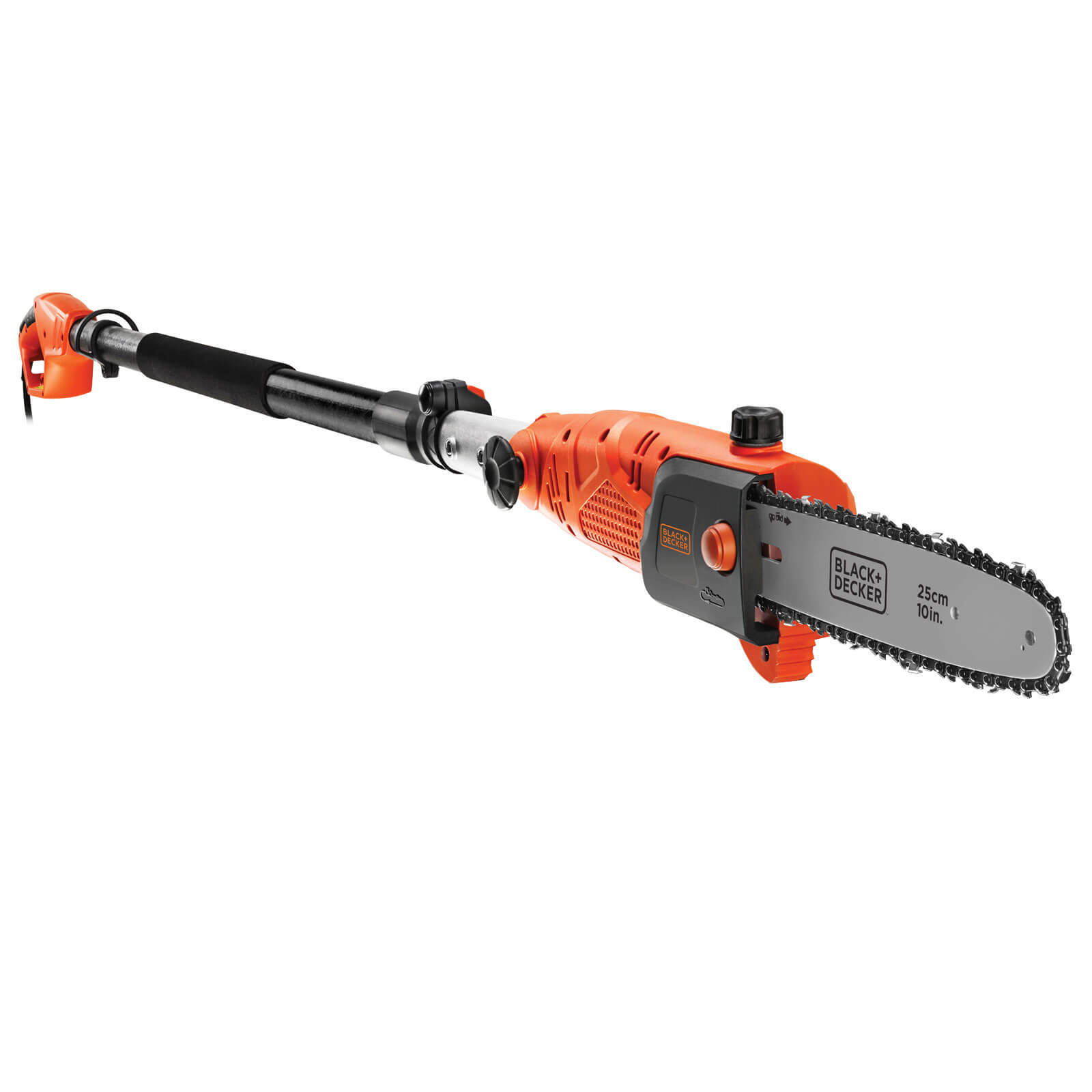 Image of Black and Decker PS7525 Electric Pole Tree Pruner 250mm Bar 800w 240v