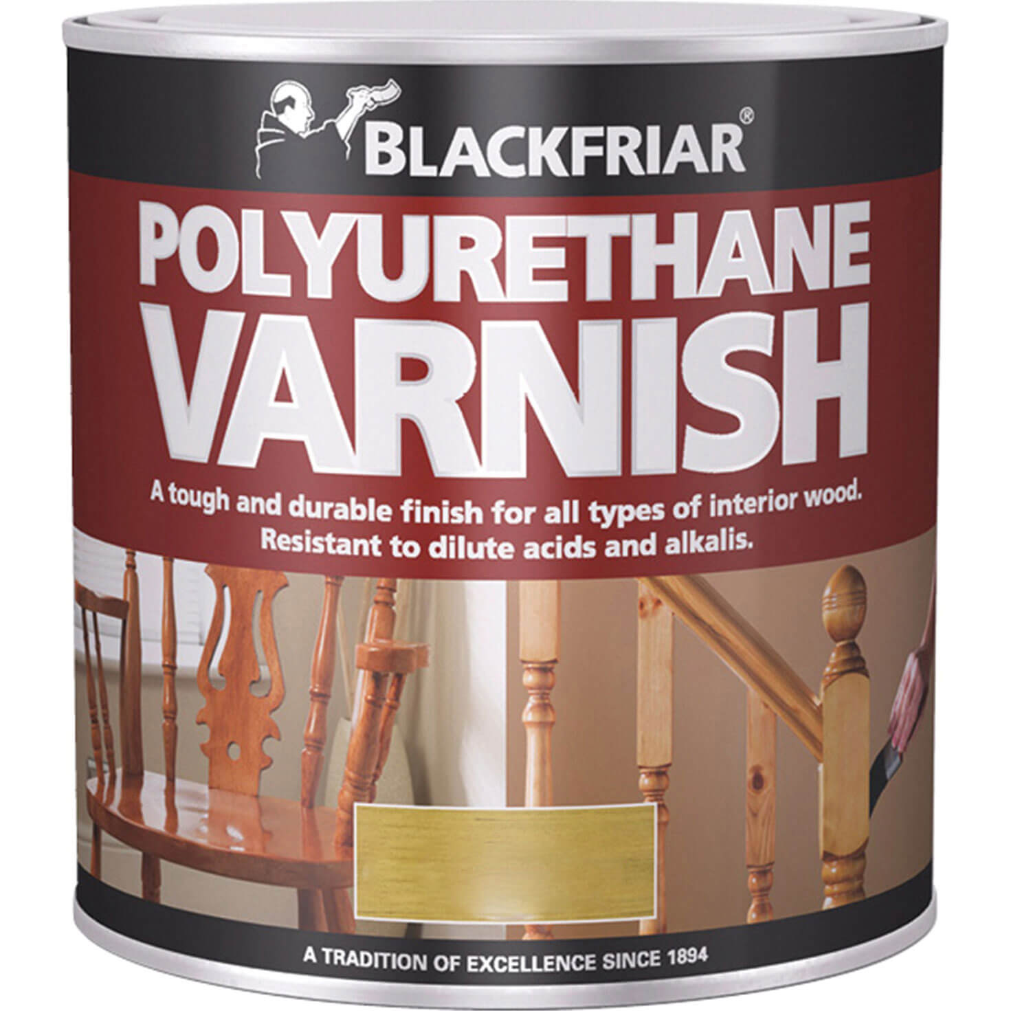 Image of Blackfriar P100 Polyurethane Varnish Clear Satin 500ml
