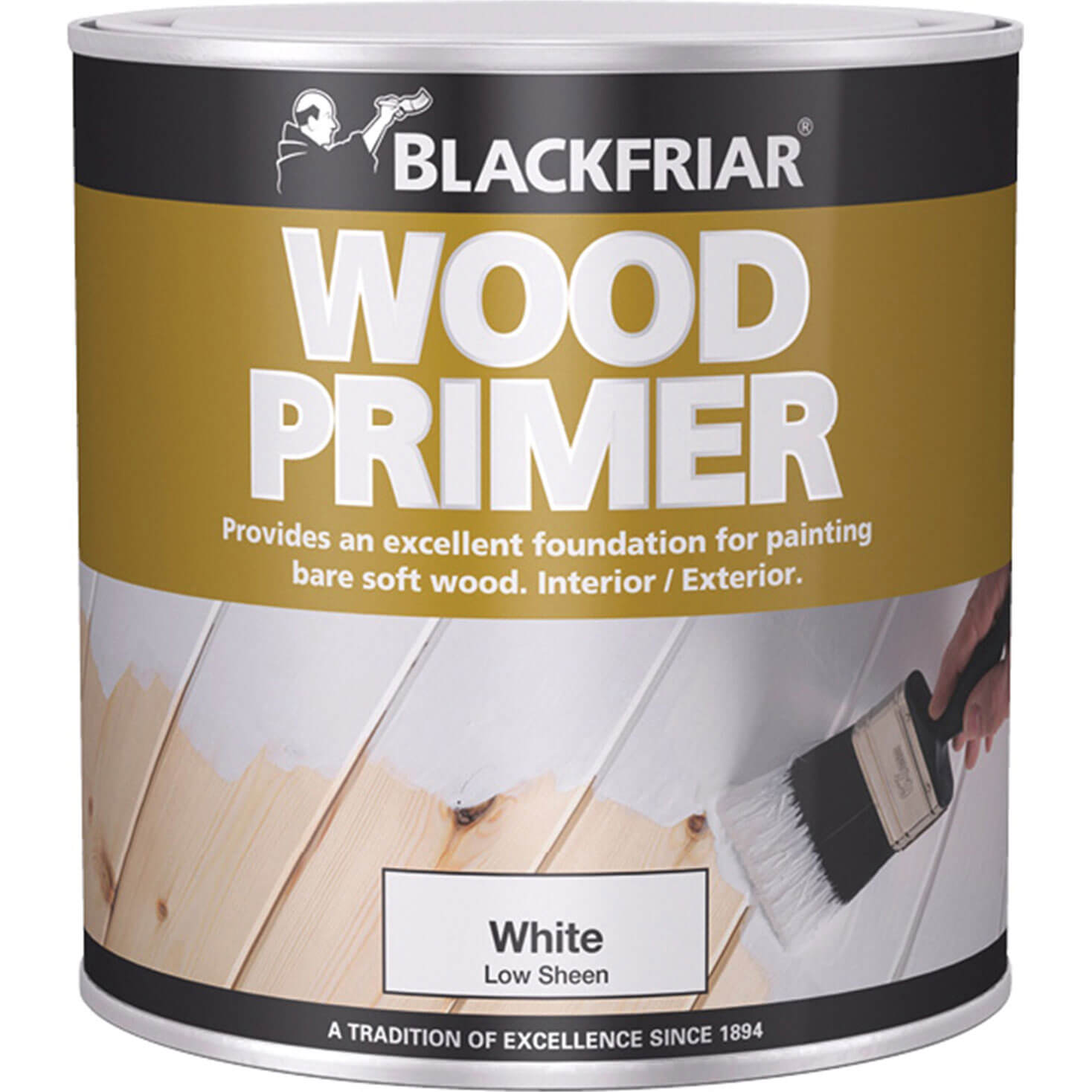 Image of Blackfriar Wood Primer White 1 Litre