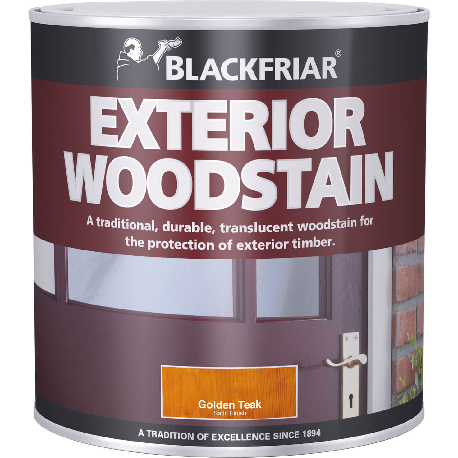 Image of Blackfriar Traditional Exterior Woodstain Nut Brown 1 Litre