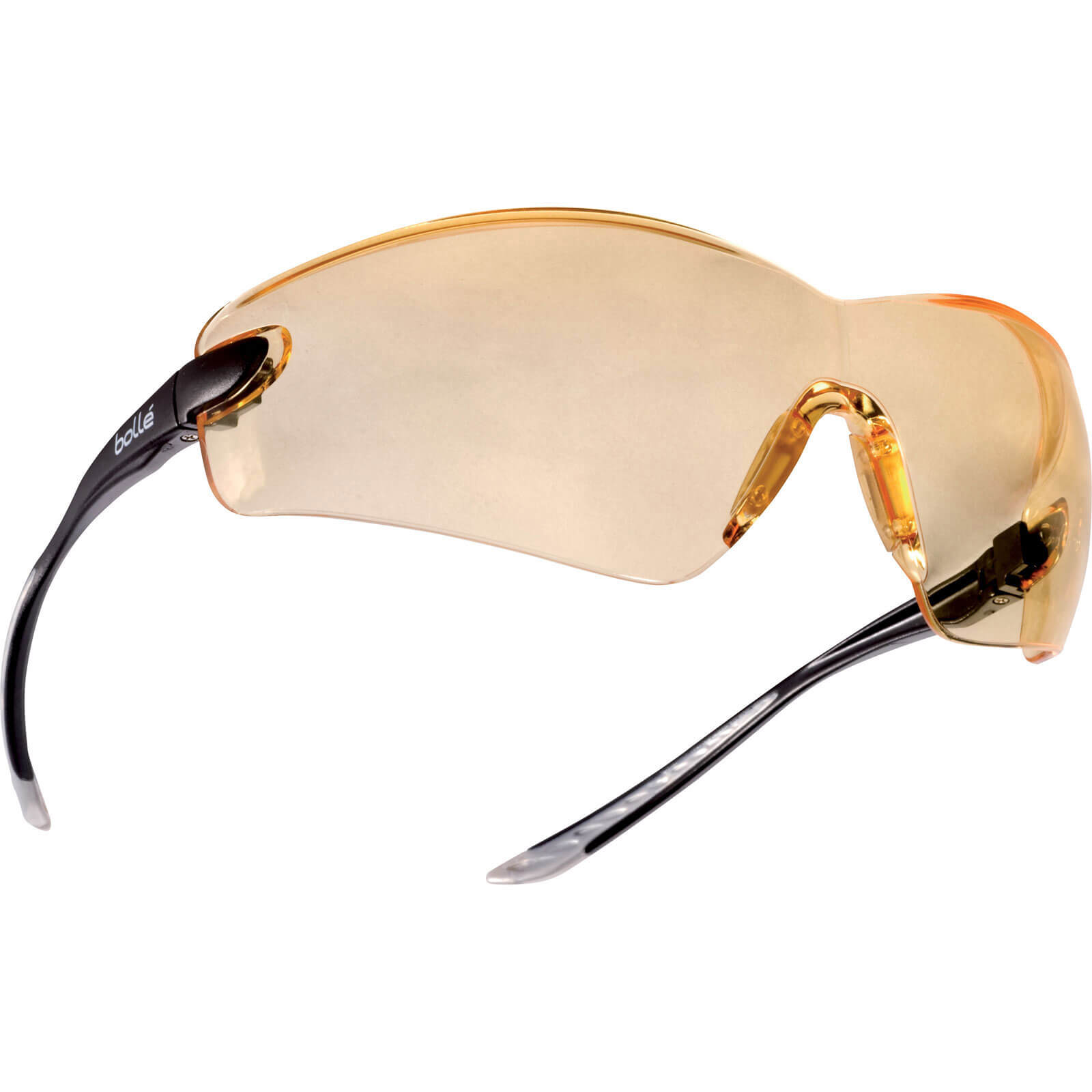 Image of Bolle Cobra COBPSJ Anti Scratch and Anti Fog Yellow Safety Glasses with Strap