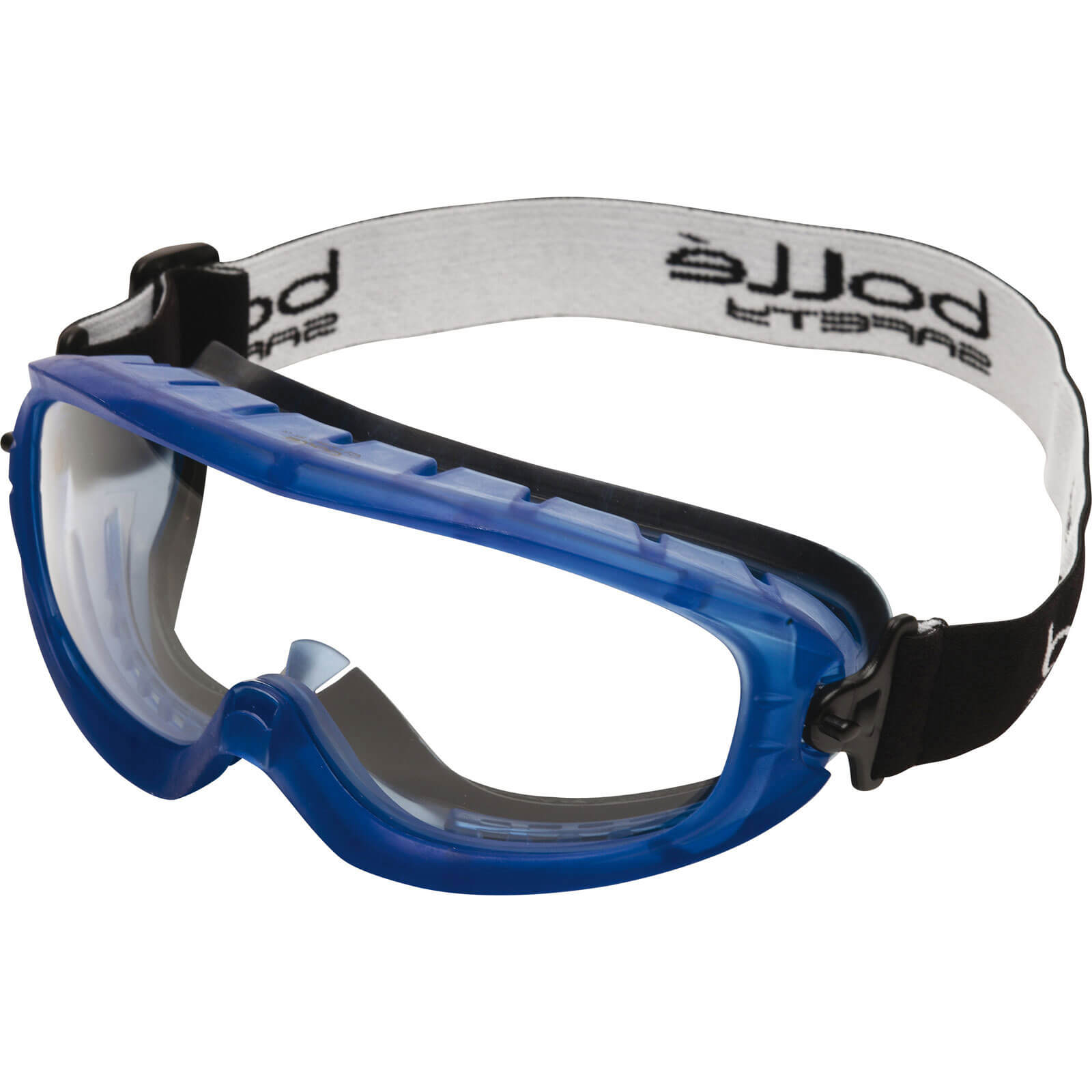 Image of Bolle Atom ATOFAPSI Clear Blue Anti Scratch and Anti Fog Safety Goggles