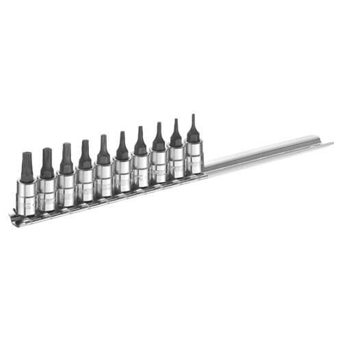 Image of Britool 10 Piece 14 Drive Socket Bit Set Torx Metric