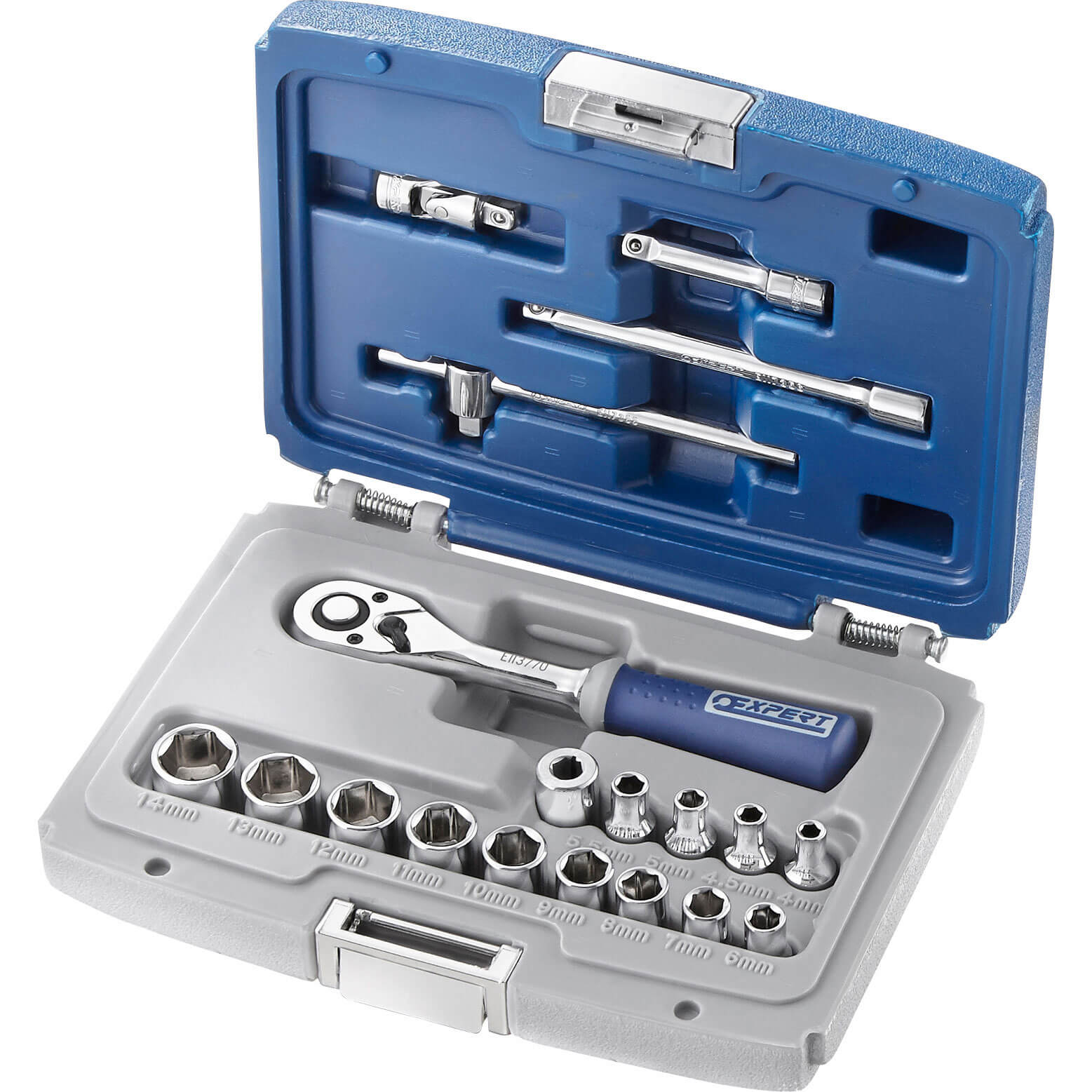 Image of Britool 19 Piece 14 Drive Hex Socket and Bit Set Metric