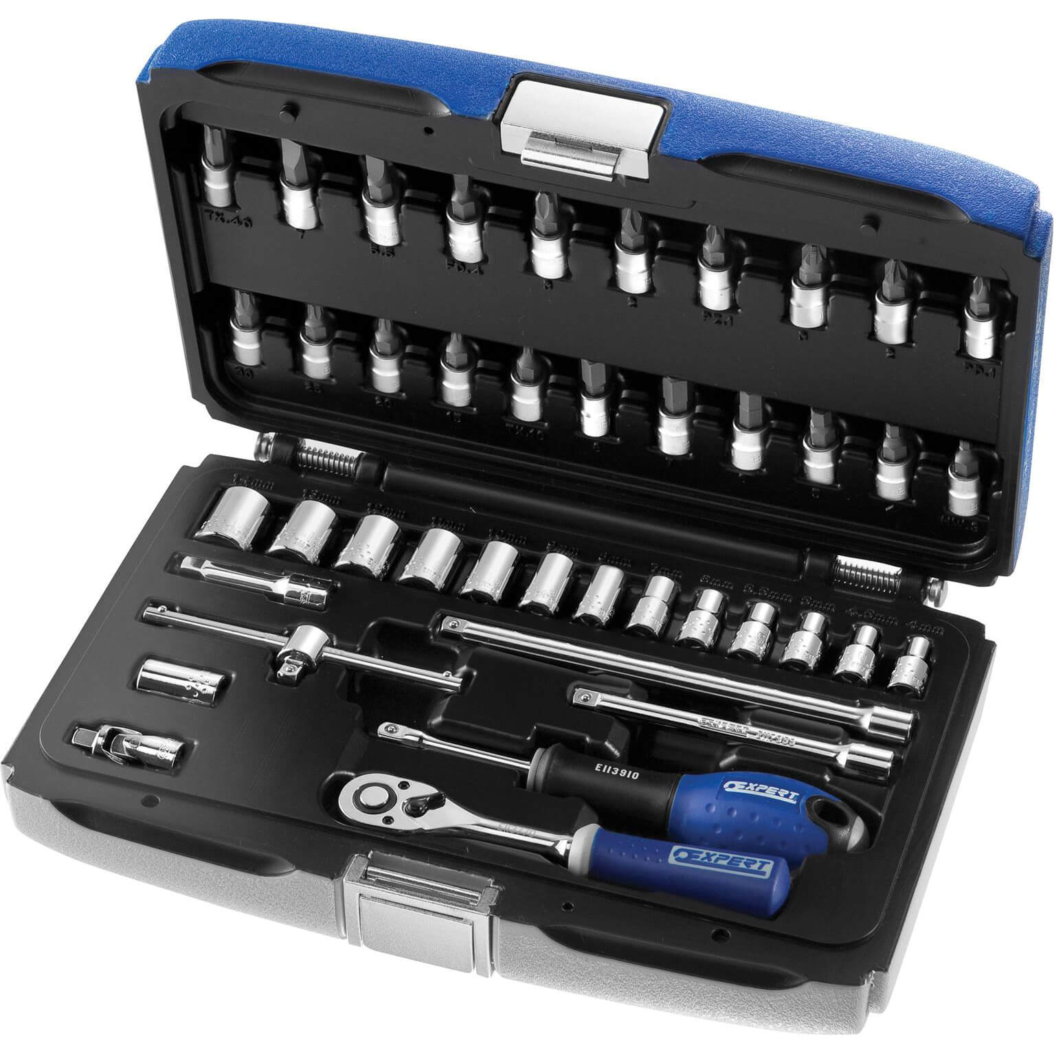 Image of Britool 42 Piece 14 Drive Socket and Bit Set Metric