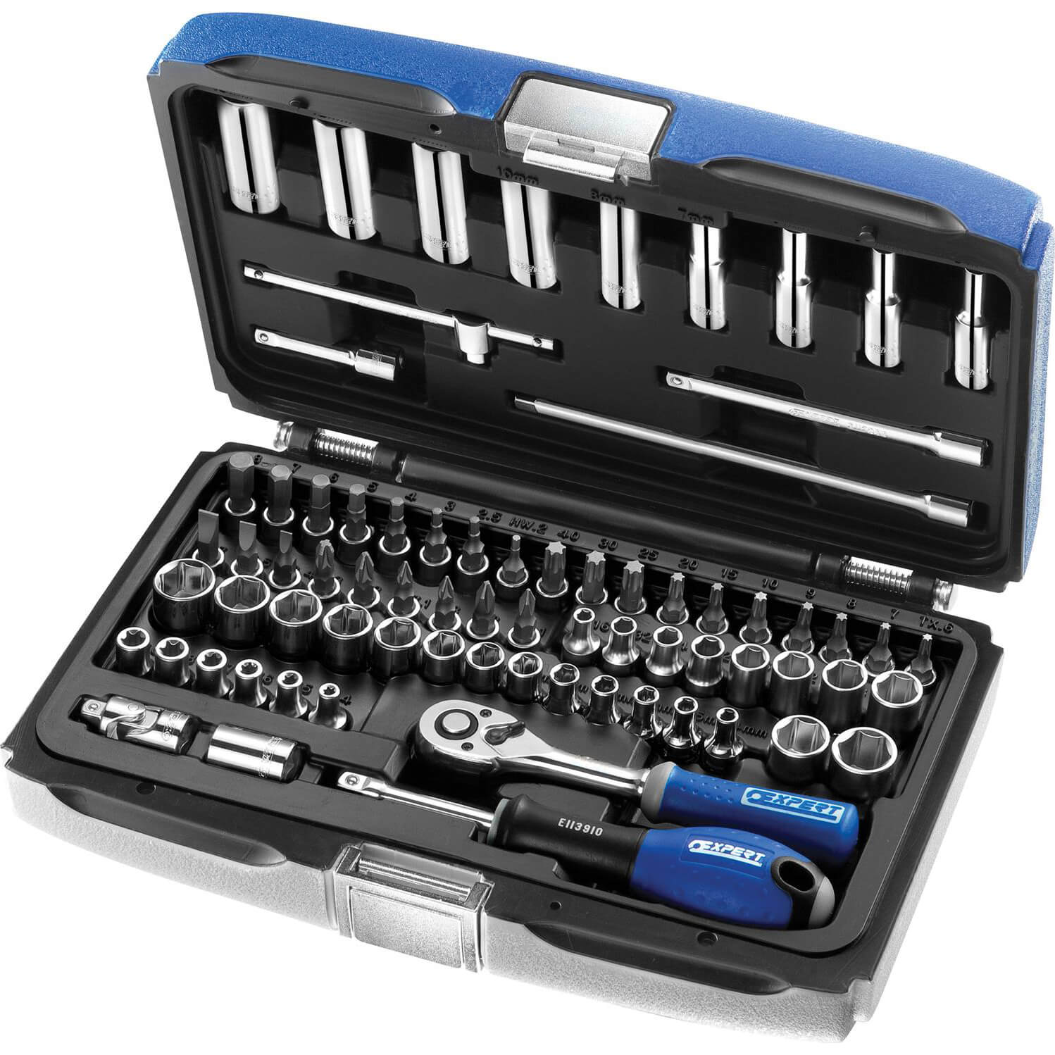 Image of Britool 73 Piece 14 Drive Socket and Bit Set Metric