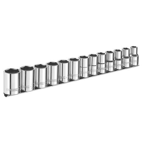 Image of Britool 13 Piece 38 Drive Hex Socket Set AF