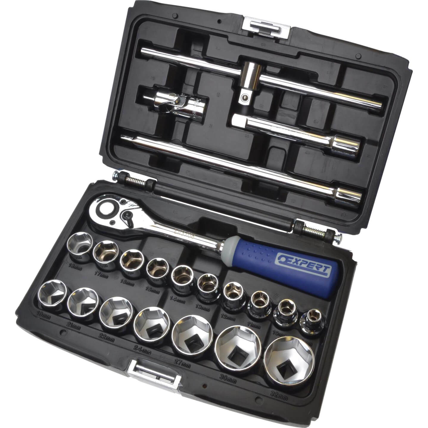 Image of Britool 22 Piece 12 Drive Socket Set Metric