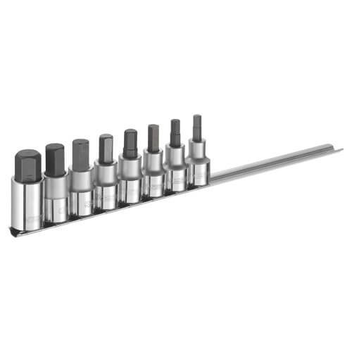 Image of Britool 8 Piece 12 Drive Socket Bit Set 6 17mm