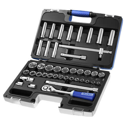 Image of Britool 42 Piece 12 Drive Socket and Accessory Set Metric