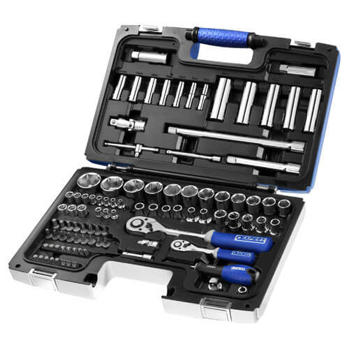 Image of Britool 98 Piece 14 12 Drive Socket and Accessory Set Metric