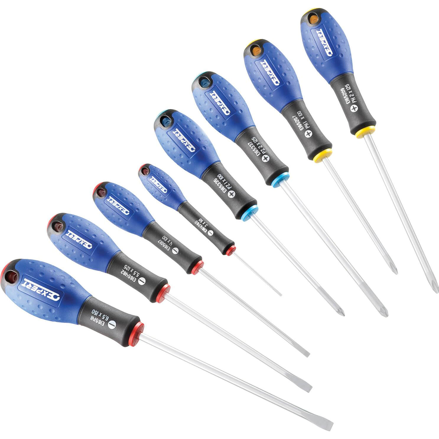 Image of Britool 8 Piece Screwdriver Set Slotted Phillips Pozi