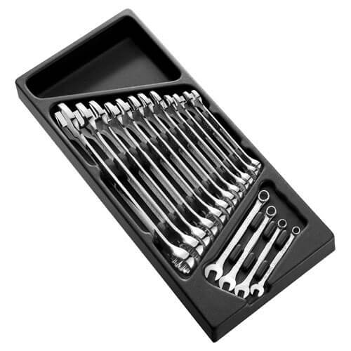 Image of Britool 16 Piece Combination Spanner Set 6mm 24mm in Module Tray