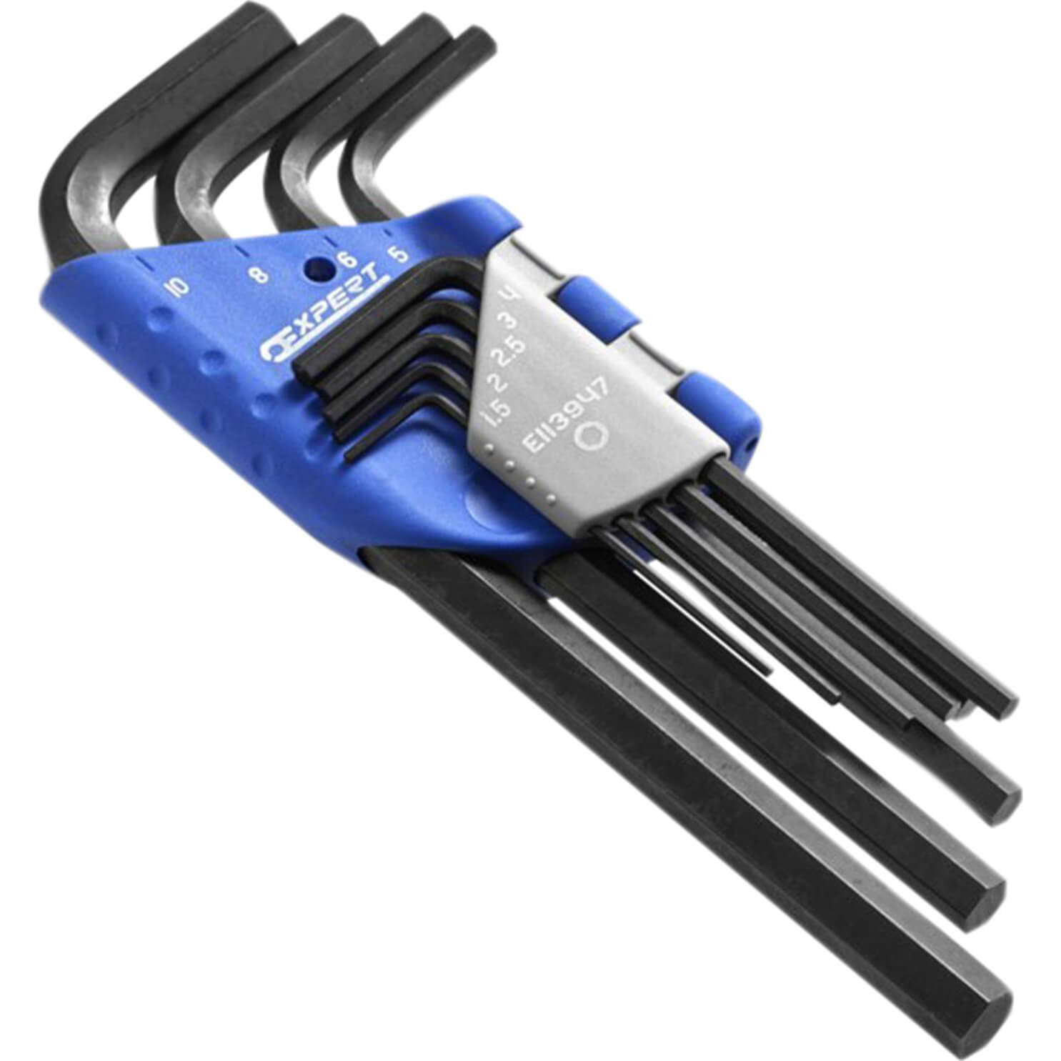 Image of Britool 9 Piece Long Hexagon Allen Key Set 15 10mm