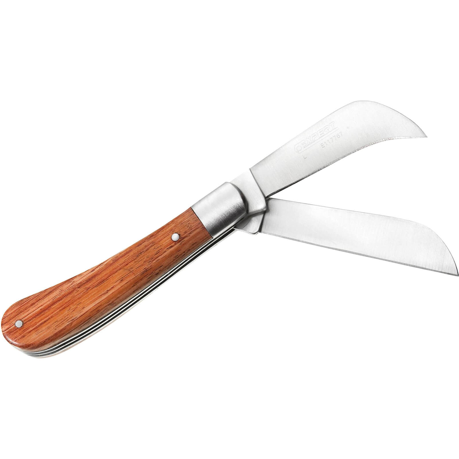 Image of Britool Electricians Knife Dual Blade with Wood Handle 170mm