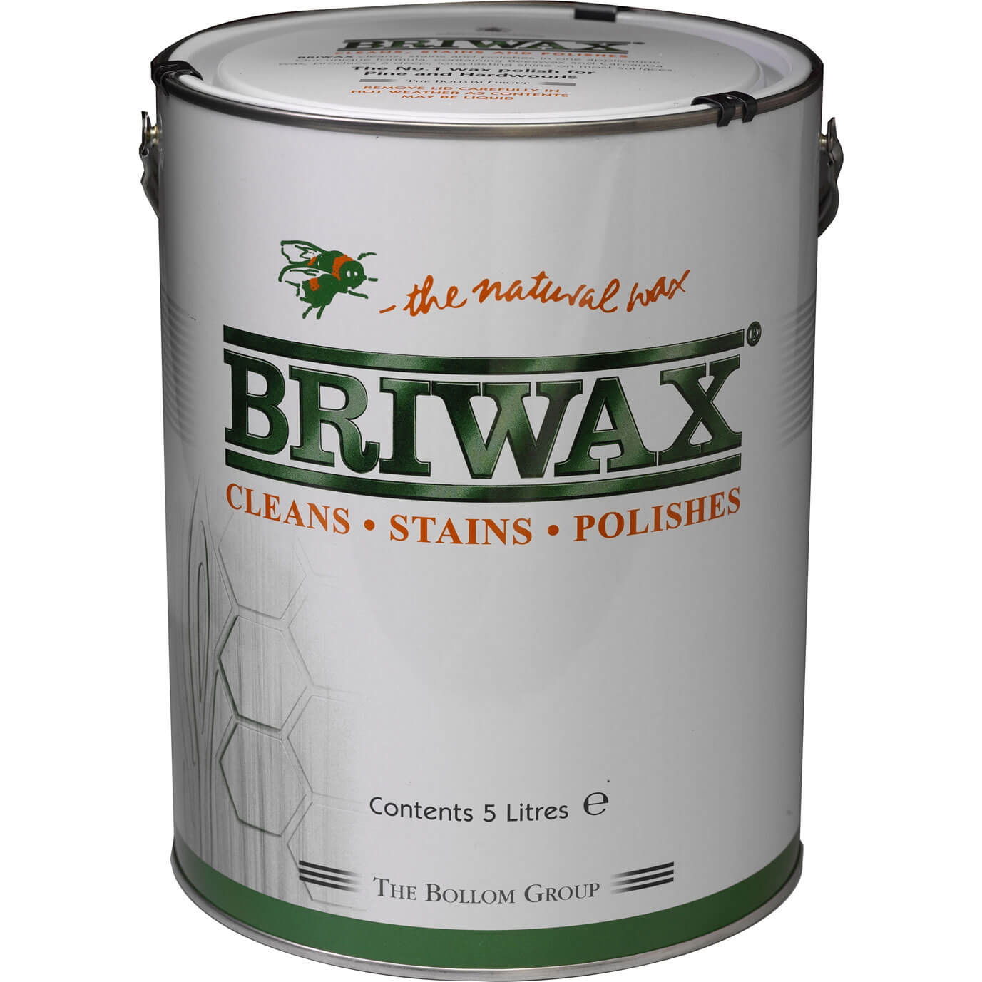 Image of Briwax Medium Brown Wax Polish Original 5 Litre