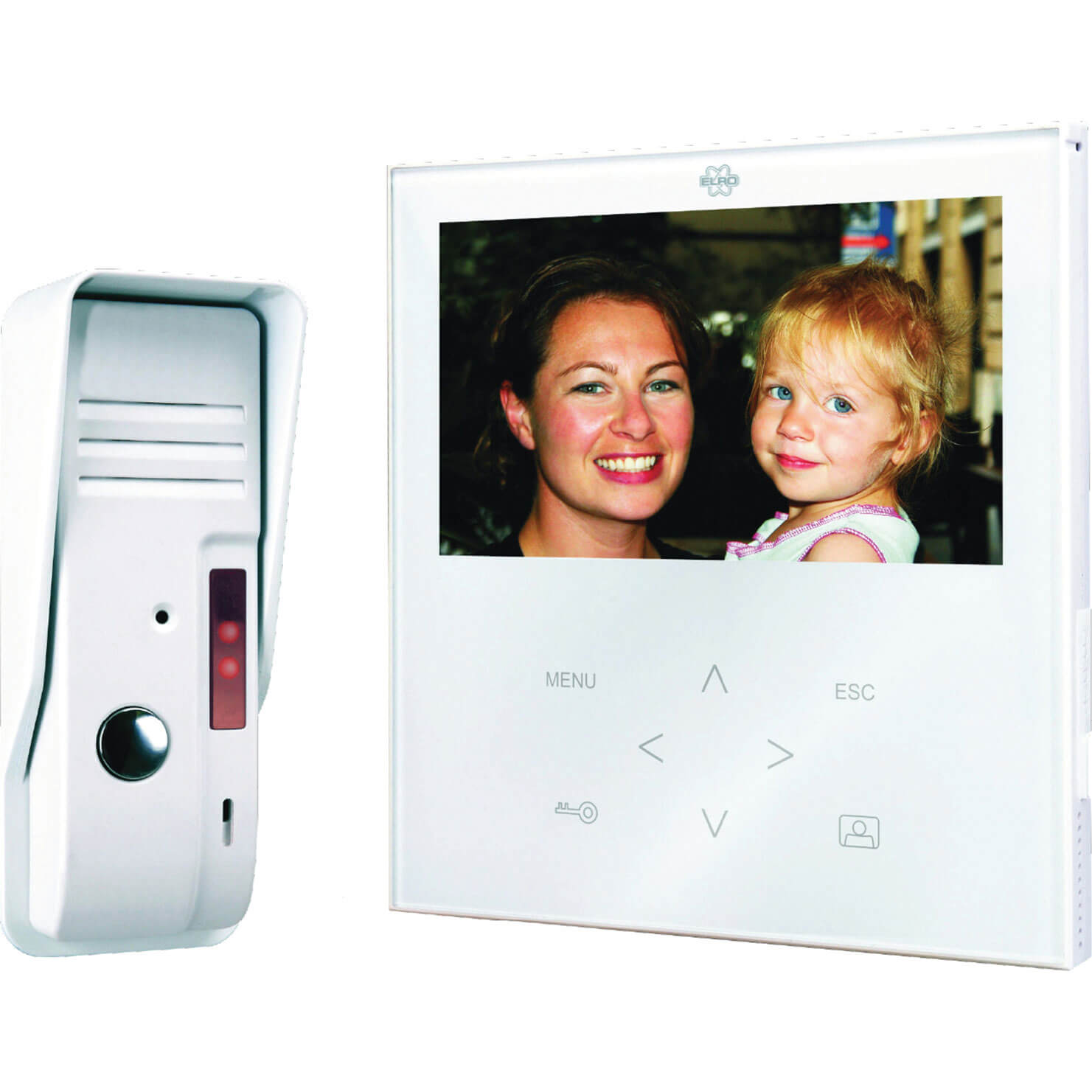 Image of Byron Elegant Touch Video and Audio Door Intercom 240v