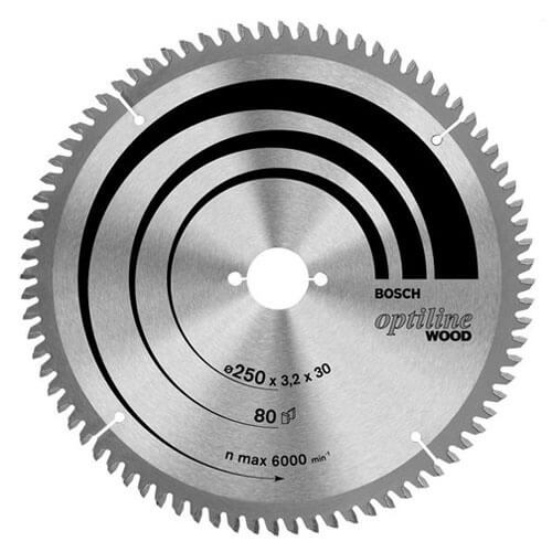 Image of Bosch Optiline Circular Saw Blade 210mm x 48 Teeth 30mm Bore