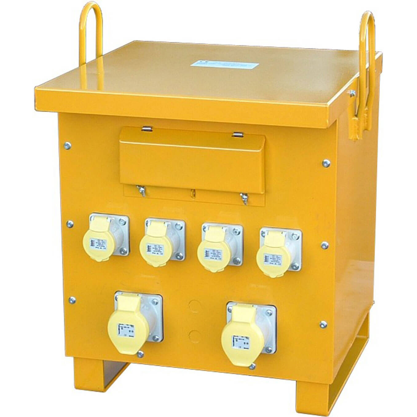 Image of Carroll and Meynell 10Kva 415v 3 Phase to 110v Step Down Site Power Tool Transformer with 6 16amp Sockets