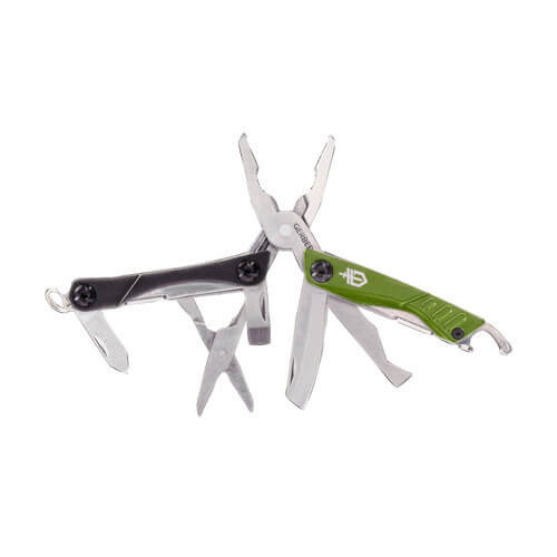 Image of Gerber DIME Micro Multi Tool Pliers Green 10 Functions