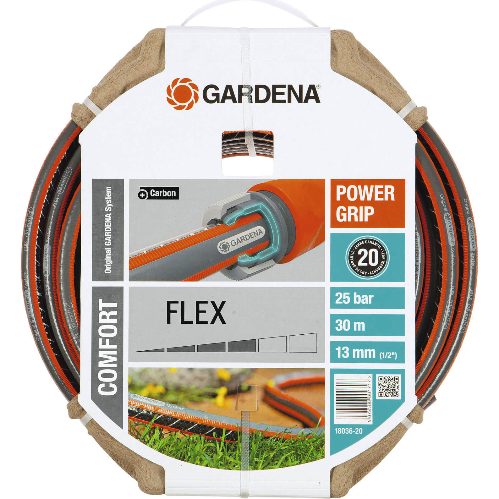 Image of Gardena 15 Metre Comfort FLEX Hose Pipe 125mm 12