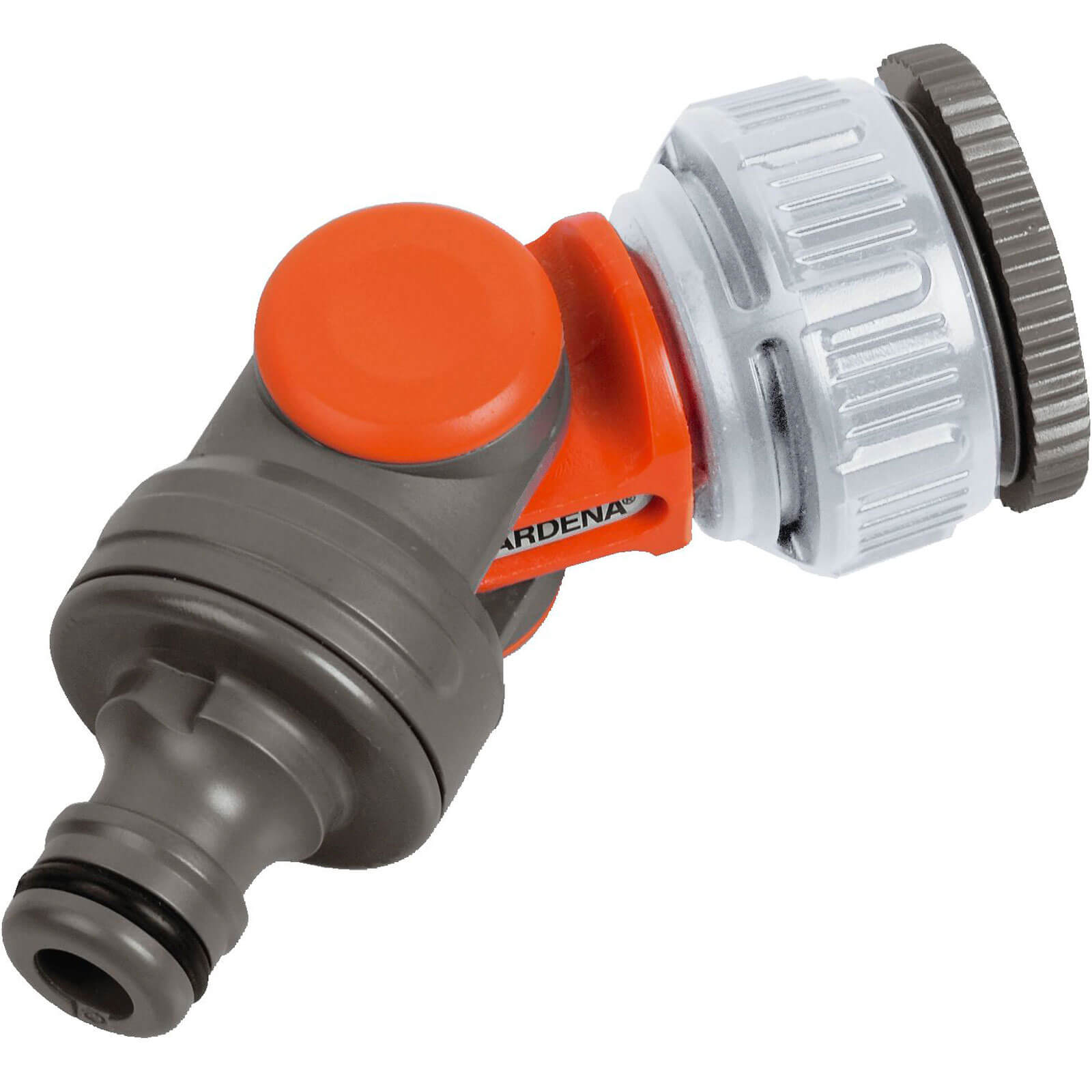 Image of Gardena Angled Tap Hose Connector for 34 BSP Threaded Taps